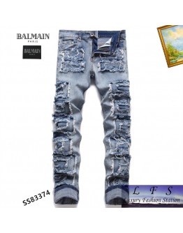 BALMAIN 新款破洞牛仔褲