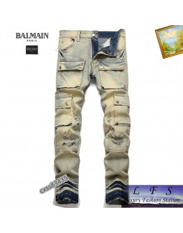 BALMAIN 新款破洞牛仔褲