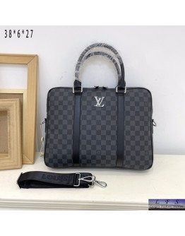 LV 經典格子公事包 尺寸37x28X6