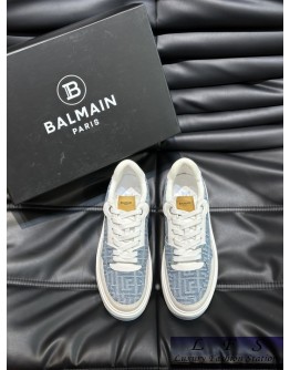 BALMAIN-2024帆布提花休閒鞋