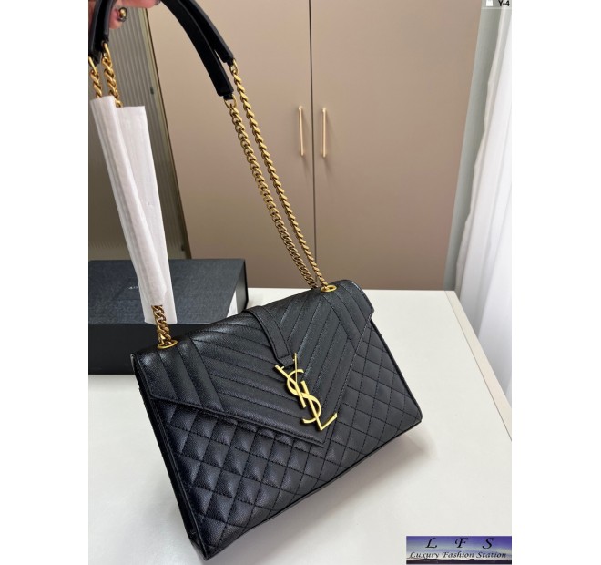 YSL-2025新款菱格郵差包-尺寸22-18