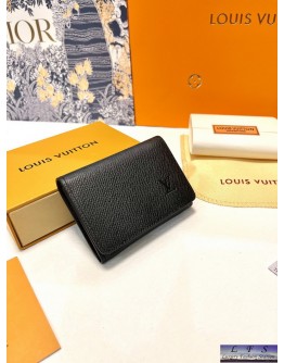 LV 真皮短夾 尺寸 9x5