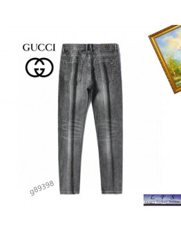 GUCCI 新款休閒直筒牛仔褲