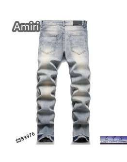 AMiri  新款直筒破洞牛仔褲