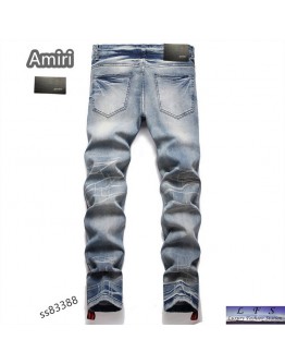 AMIRI  新款窄版直筒牛仔褲