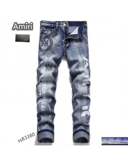 AMIRI  新款窄版直筒牛仔褲