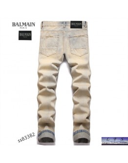 BALMAIN  新款窄版直筒牛仔褲