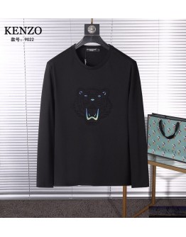 Kenzo 秋冬絲光棉長袖T恤