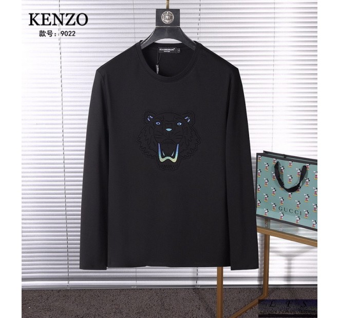 Kenzo 秋冬絲光棉長袖T恤