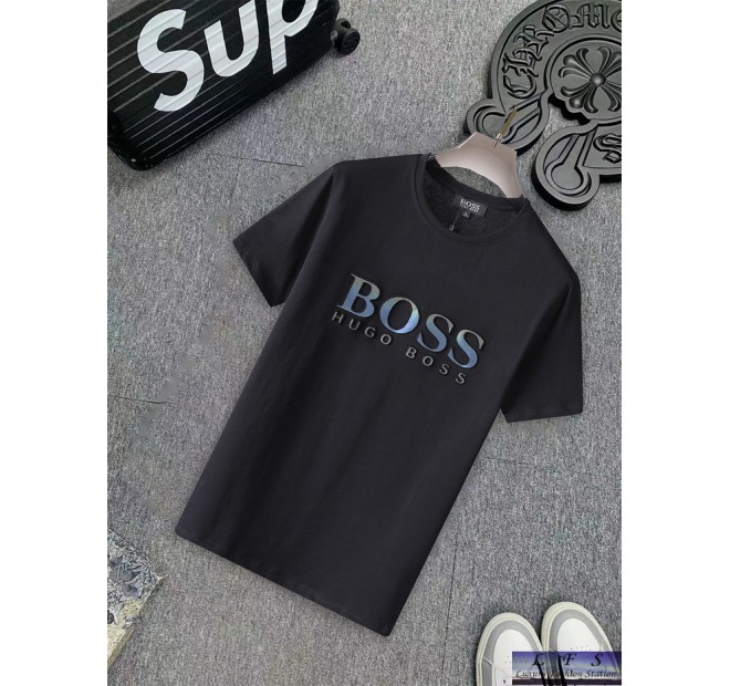 BOSS 新款丝光棉短袖T恤